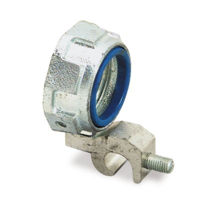 T&B® 3871-TB Insulated Threaded Grounding Bushing With Aluminum Lug, 3/4 in Trade, 14 AWG Wire Min, 4 AWG Wire Max, 1.42 in Dia, Malleable Iron